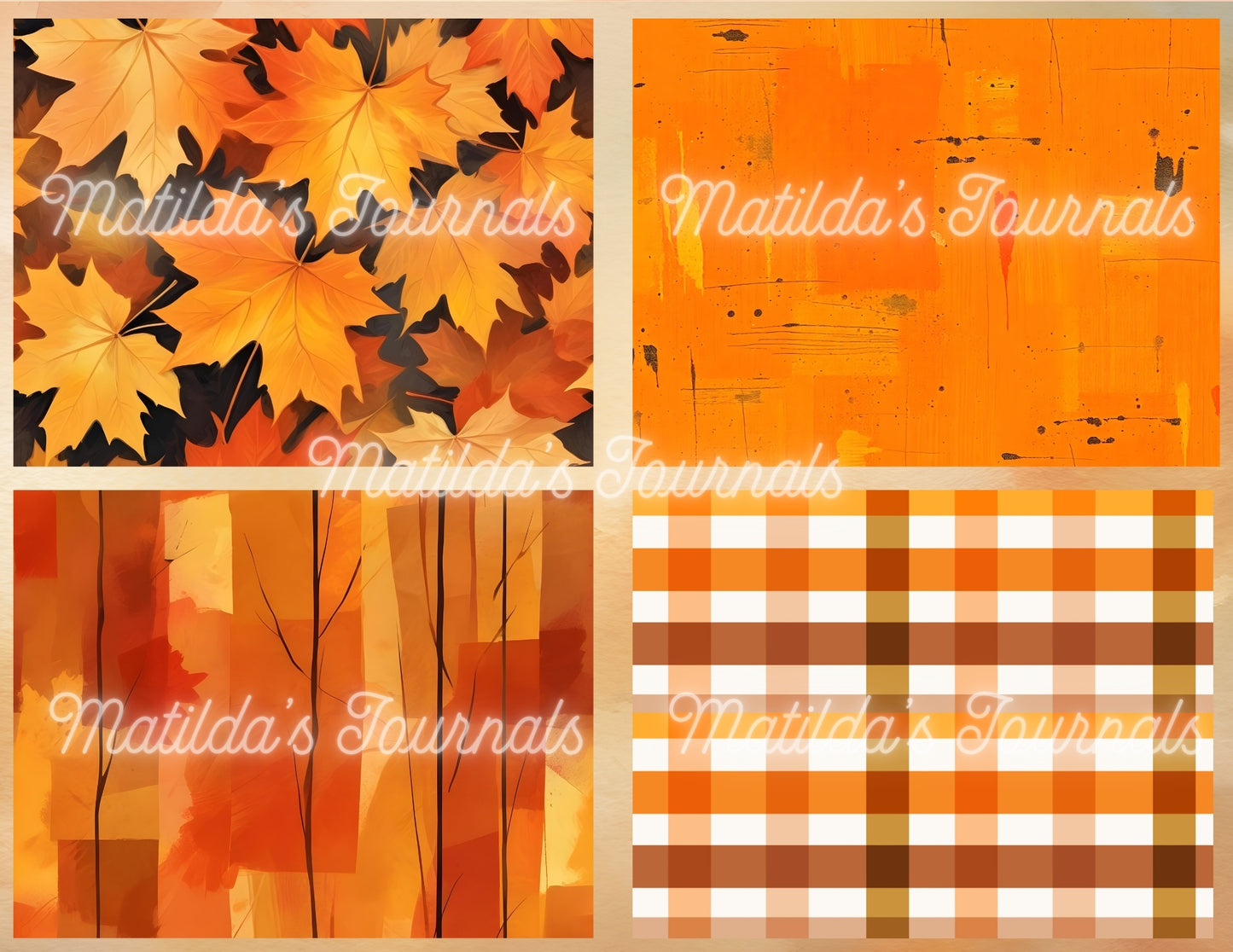 Autumn Kingdom - Printable Elements and Backgrounds Set