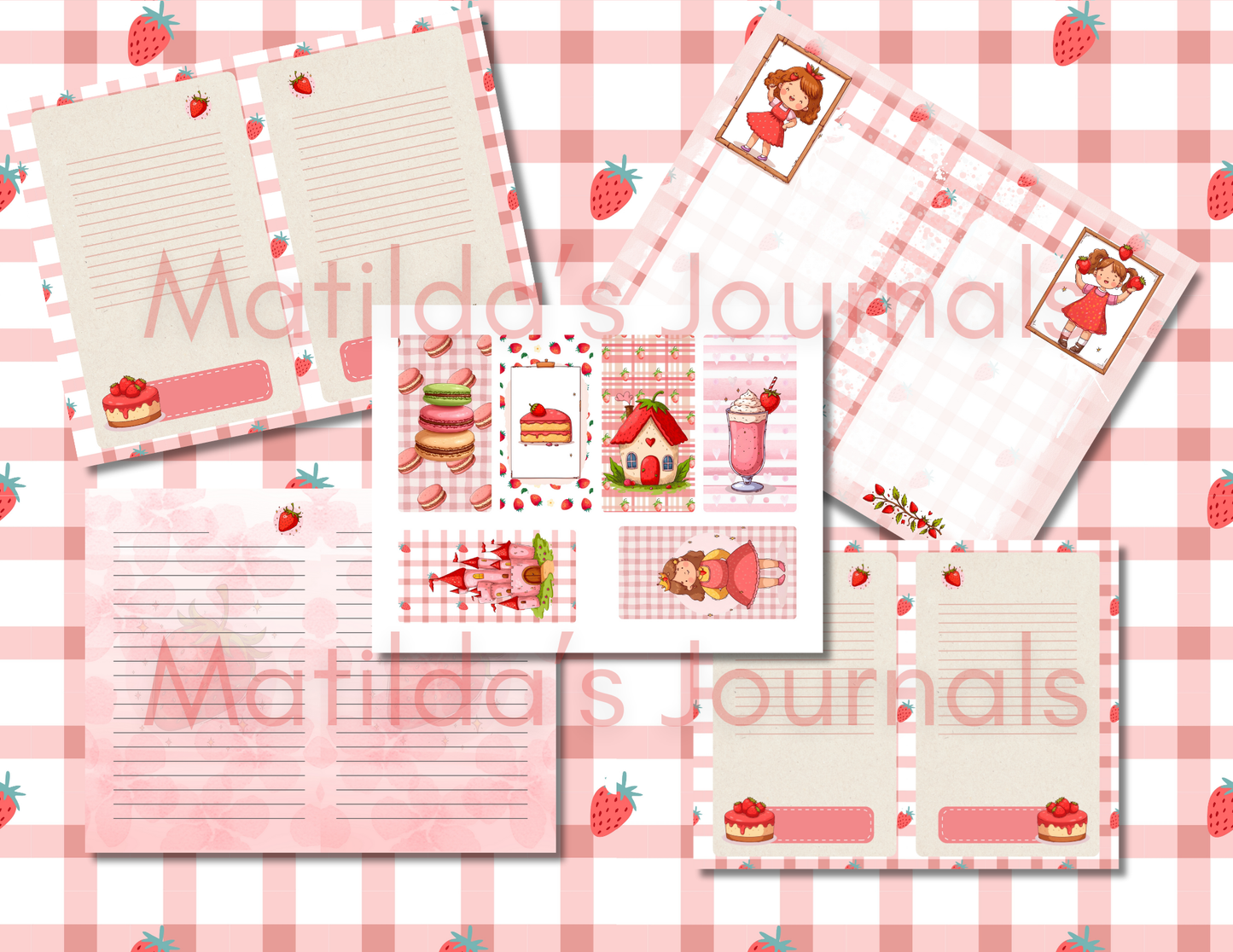 Berry Sweet Moments Printable Journal Set