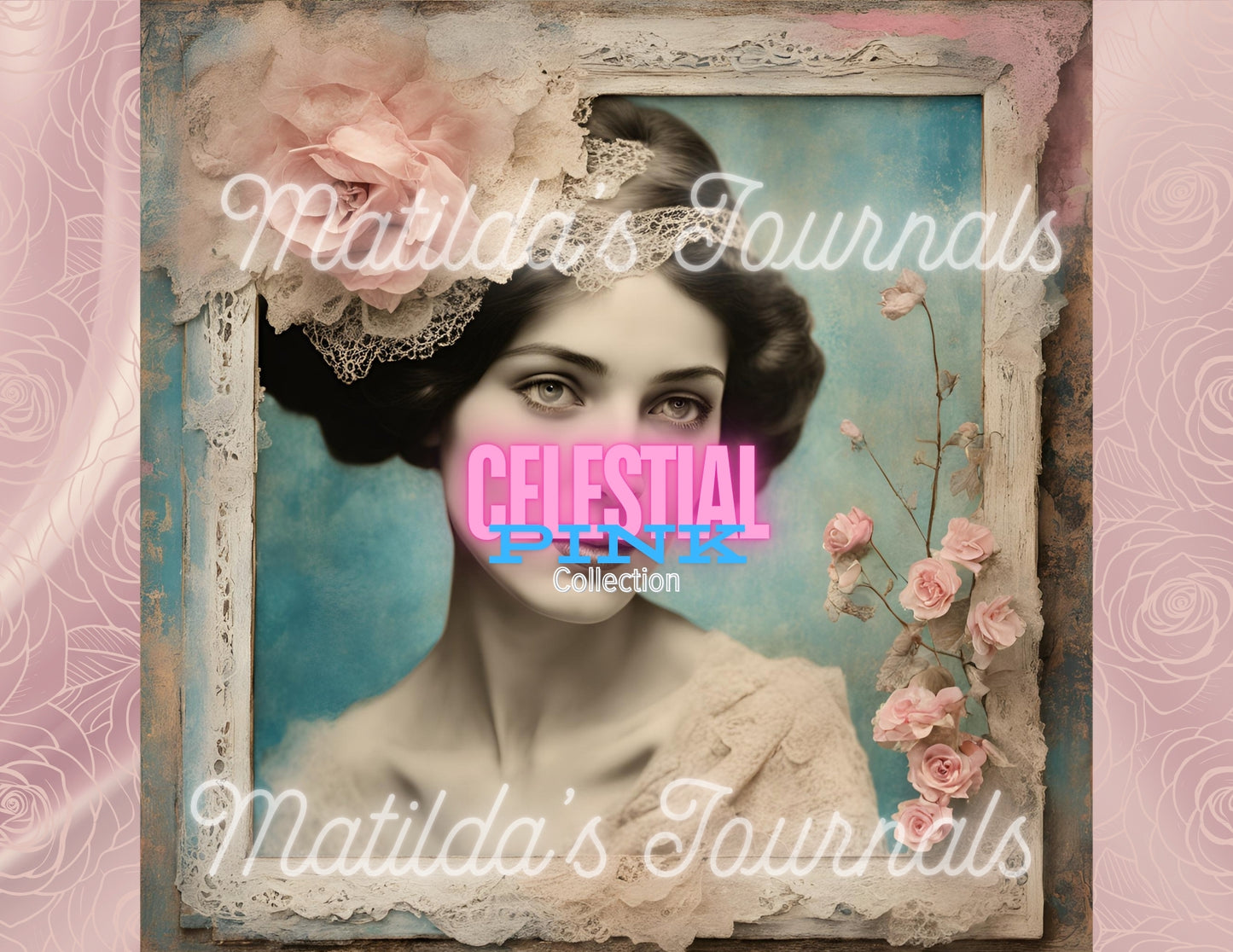 Celestial Pink 8x8 Inches Printable Paper Pad