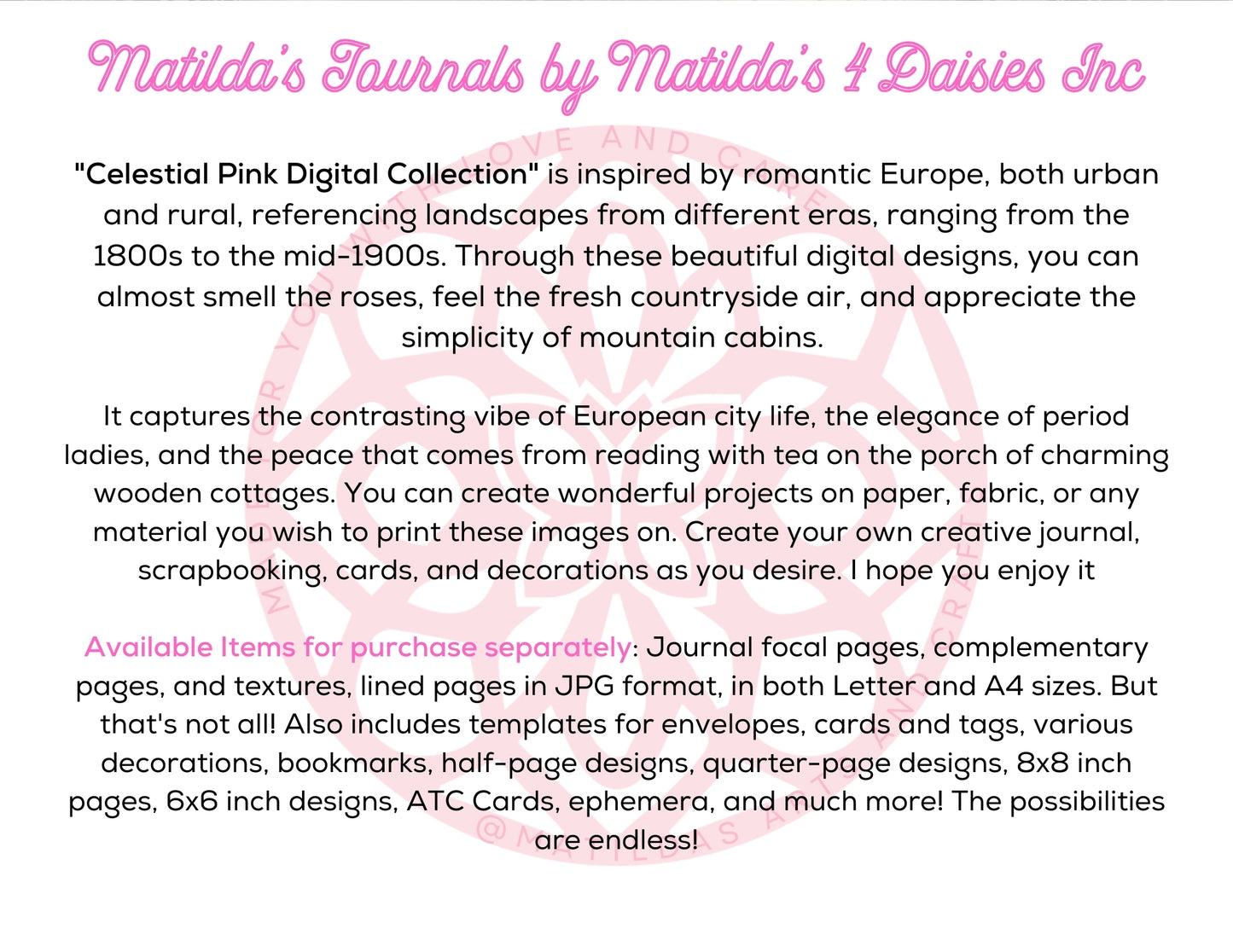 Celestial Pink Printable Bookmarks