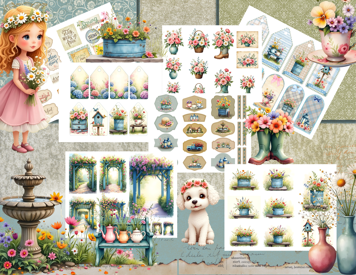 Spring Dreams Collection – Fussy Cutting Kit