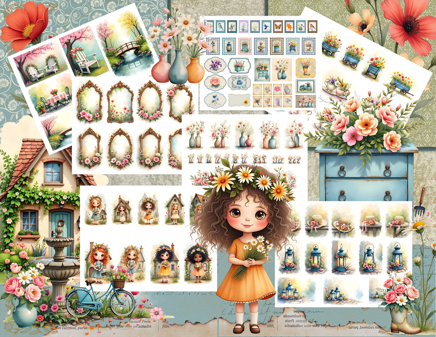 Spring Dreams Collection – Fussy Cutting Kit