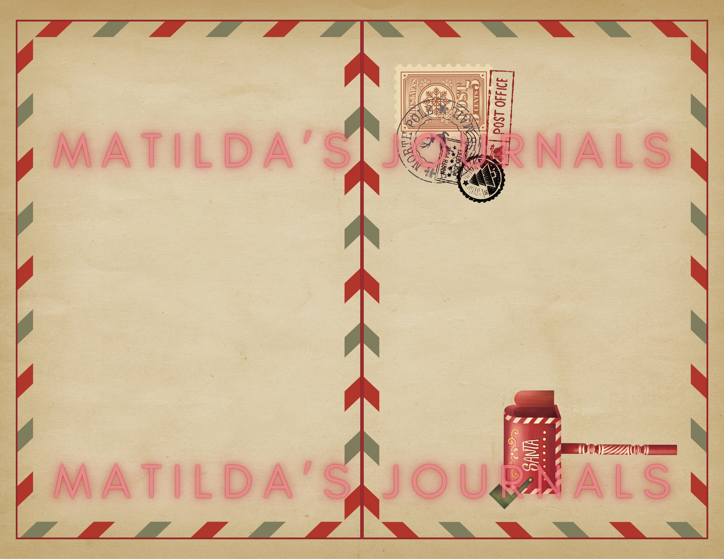 Vintage Christmas Digital Journaling Book Set