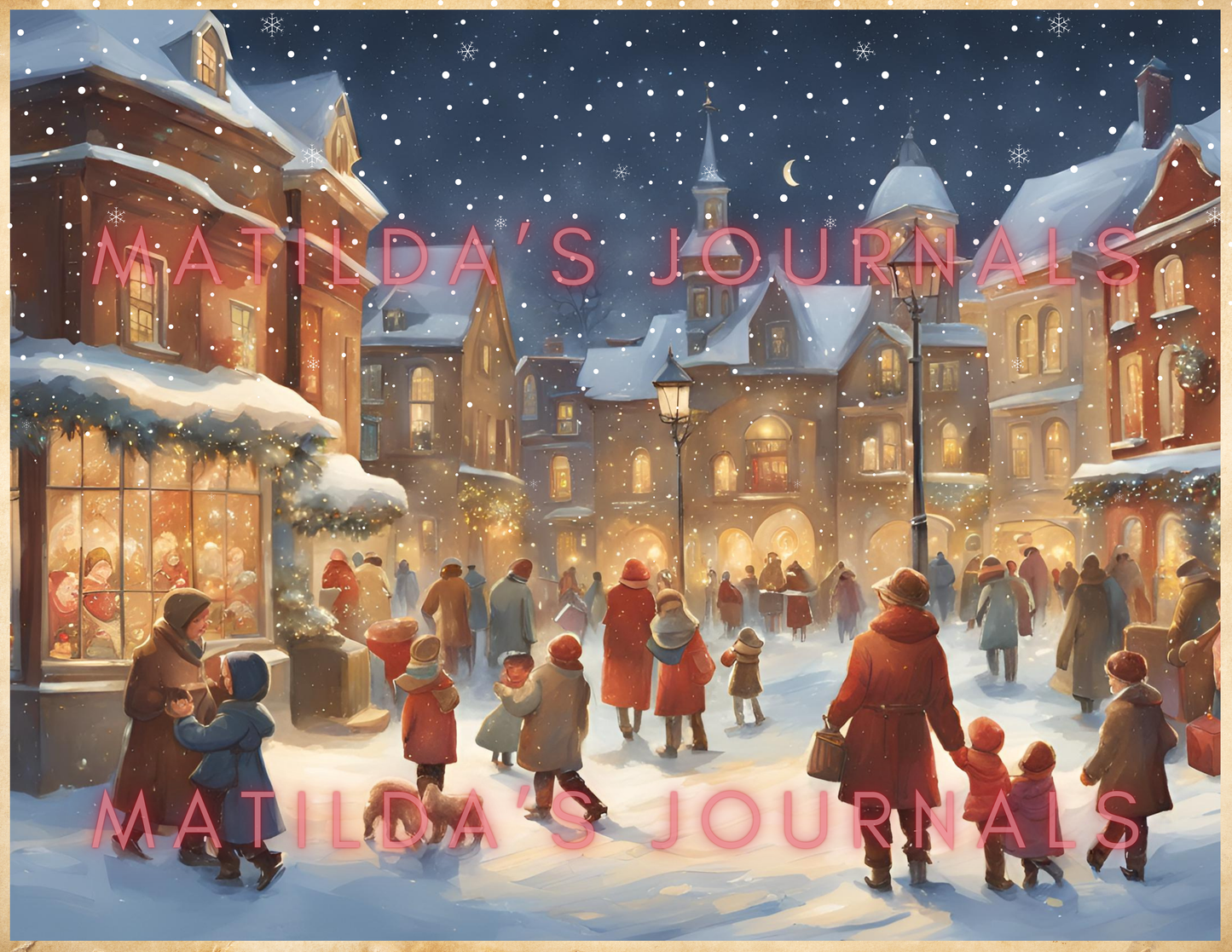 Vintage Christmas Digital Journaling Book Set