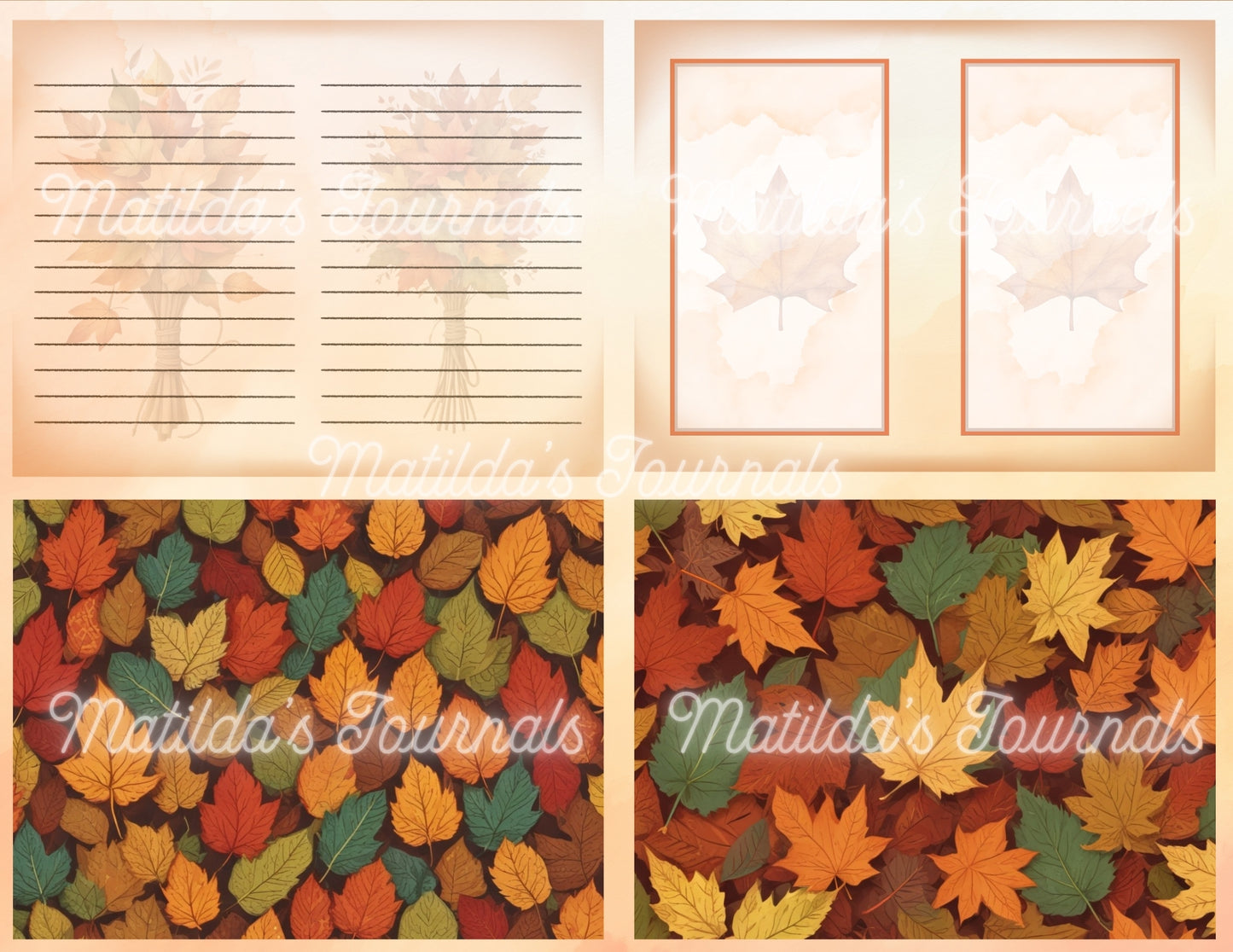 Autumn Kingdom - Printable Elements and Backgrounds Set