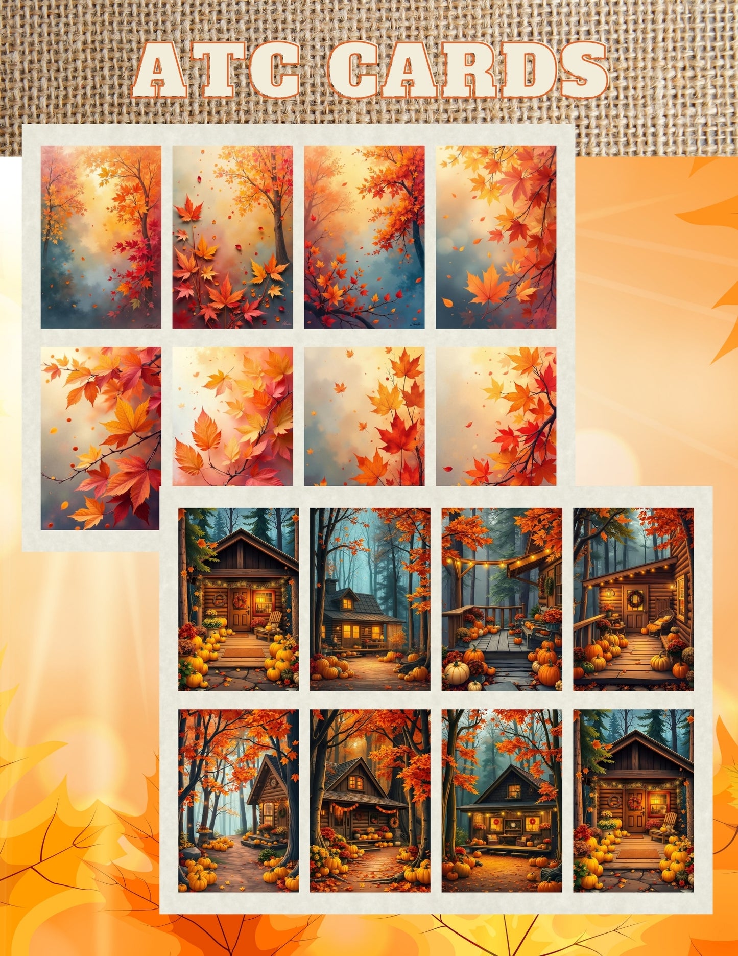 Autumn: Stages of Life - Printable Notebook Set