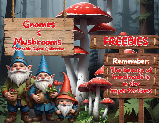 Gnomes & Mushrooms Sample Freebie