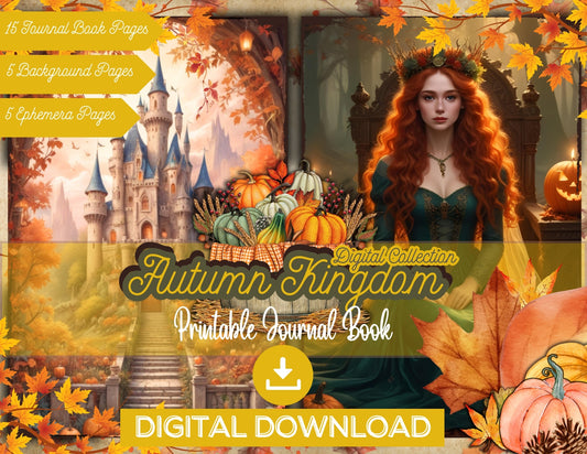 Autumn Kingdom - Printable Journal Book Set