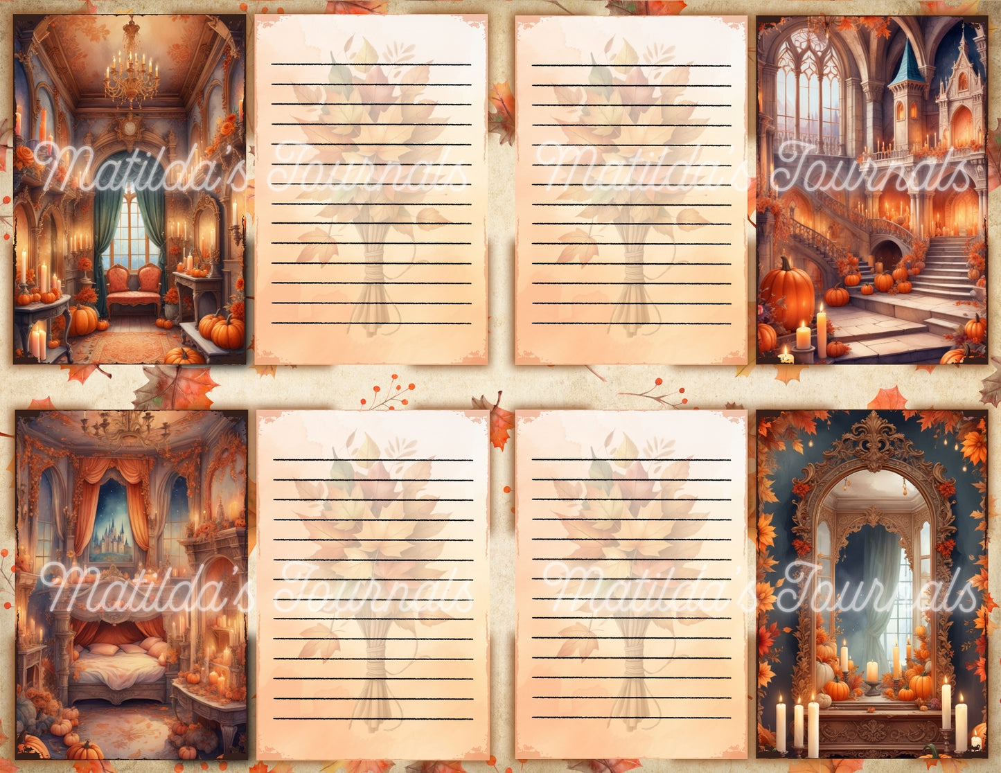 Autumn Kingdom - Printable Journal Book Set